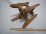 レトロ古民具『木製 糸巻き 木枠 糸車 』中古1個