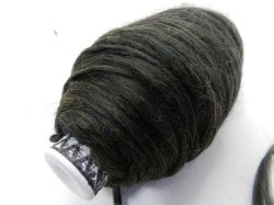 画像1: Y☆編み物『ウール100％しの糸２本引きそろえ糸』オリーブミックス1個80g☆