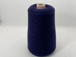画像1: Y☆定番『ウール混２本撚糸2/48』ミッドナイトブルー1個300g☆