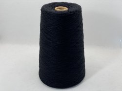 画像1: Y☆『アンゴラウール混２本撚糸2/26』黒1個380g☆