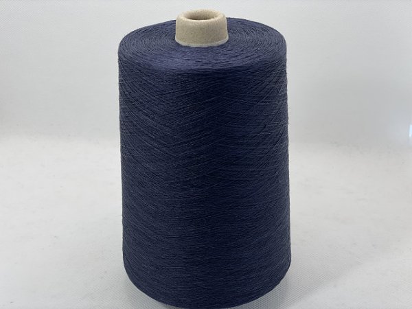 画像1: Y☆極細『綿麻糸』紺1個500g☆ (1)